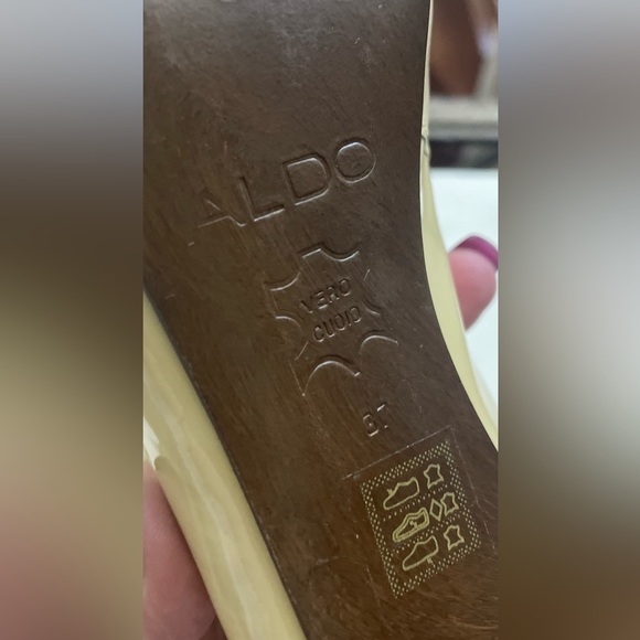 Aldo Peek a Boo Pumps with Wood Heel S 37 - Picture 4 of 4